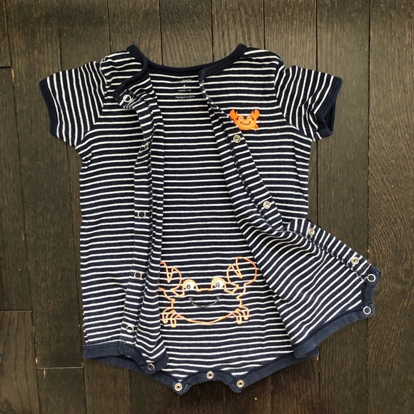 Bundle 2 Carter’s Short Sleeve Rompers 3-6 Months - Picture 8 of 10